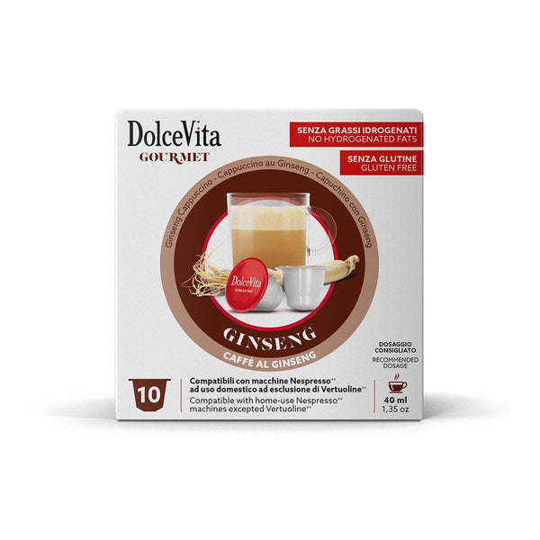 Dolce Vita Ginseng – 10 Kapseln, Nespresso-kompatibel