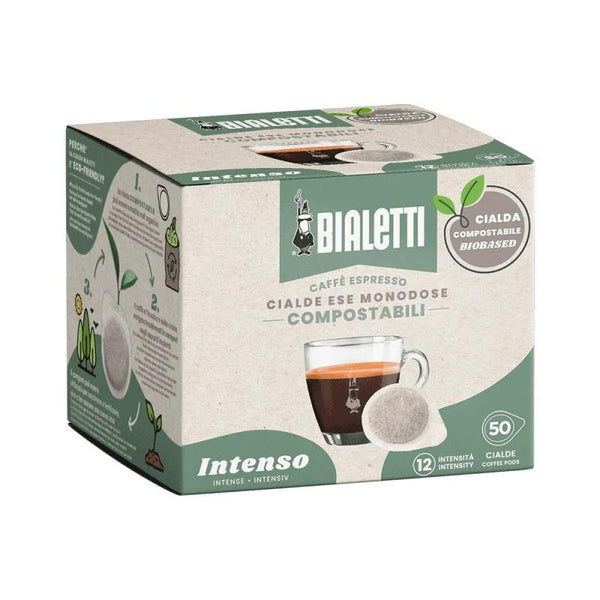 Bialetti Intenso – 50 ESE-Pads 44 mm, kompostierbar