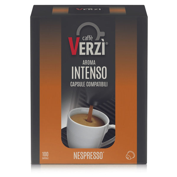 Verzì Caffè Aroma Intenso – 100 Kapseln, Nespresso-kompatibel