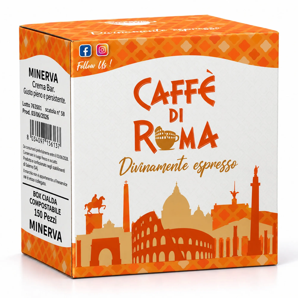 Caffè di Roma Minerva Crema Bar – 150 ESE-Pads 44 mm