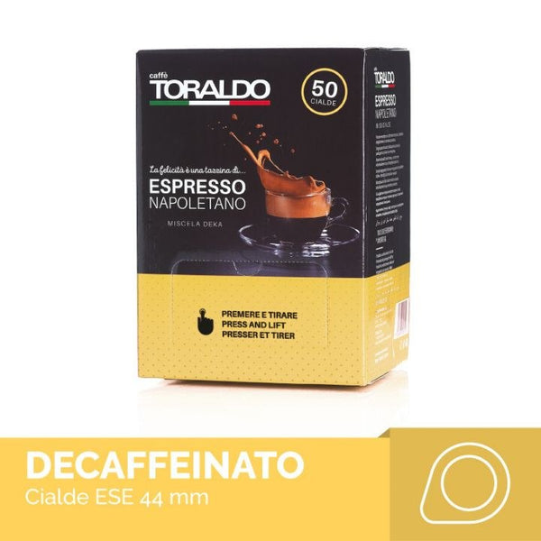 Toraldo Decaffeinato – 50 ESE-Pads 44 mm, entkoffeiniert
